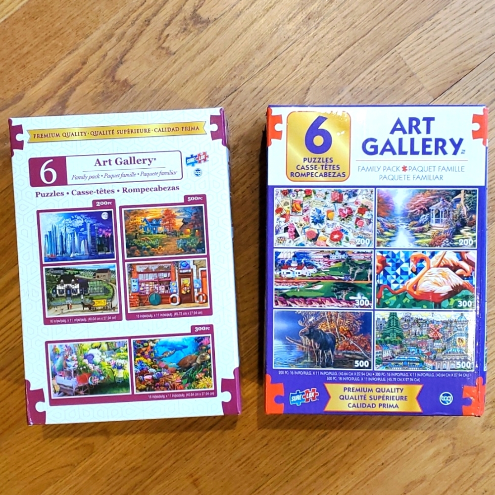 COPY - 2 boxes of art gallery puzzles